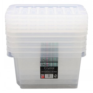Wham Crystal Plastic Storage Box & Lid Size 02 (7 Litre)
